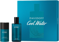Davidoff Cool Water Set = E.d.T. Nat. Spray 75 ml + Deodorant Stick 75 ml