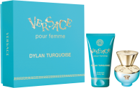 Versace Dylan Turquoise Set = E.d.T. Nat. Spray 30 ml + Body Gel 50 ml