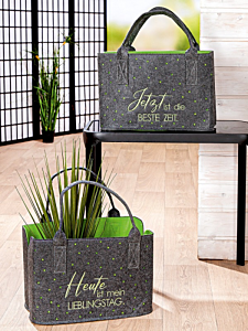 GILDE Filztasche "Gegenwart"