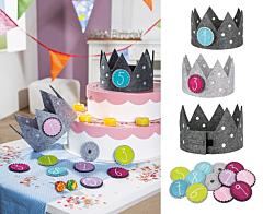 GILDE Filzkrone "Happy Birthday"