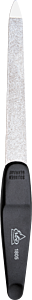 Erbe Saphir-Flachfeile mit Griff, grob/fein, verchromt - vorne spitz