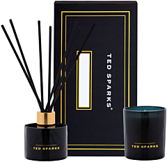 Ted Sparks Bamboo & Peony Gift Set = Scented Candle 310 g & Diffuser 100 ml