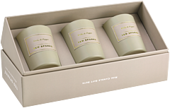 Ted Sparks Tonka & Pepper Mini Candle Gift Set = Mini Candle 3 x 165 g