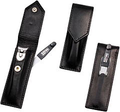 SONNENSCHEIN by Hans Kniebes Manicure-Etui: 5-tlg., rostfrei; Nappa-Lammleder