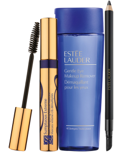 Estée Lauder Sumptuous Extreme Mascara Set = Sumptuous Extreme Mascara + DW 24 Waterproof. Gel Eye Pencil + Gentle Eye Make-Up Remover 30 ml