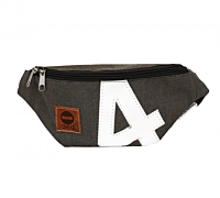 360° Knoten | Bum Bag Gürteltasche grau Zahl weiß