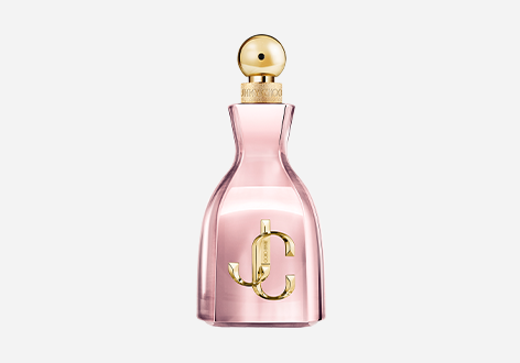 Jimmy Choo I Want Choo Eau de Parfum Flakon in Rosé mit goldenem JC-Logo